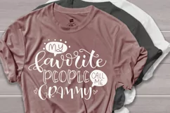 My favorite people call me grammy svg, grandma svg Product Image 2