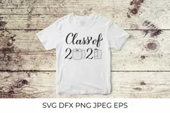 Class of 2021 with toilet paper SVG. Quarantine Graduation. Product Image 3