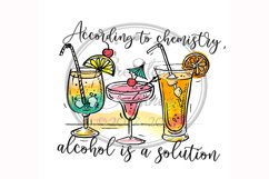 Chemistry Alcohol, Funny Kitchen Towel Sublimation, Food Pun Product Image 1