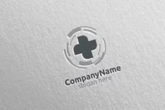 Biomedicine Cross Medical Hospital Logo 12 Product Image 5