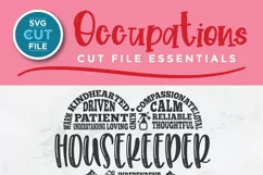 Housekeeper svg, a house keeper svg subway art design Product Image 3