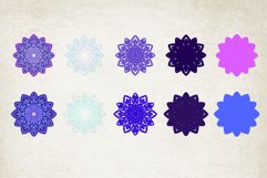 3D mandalas in five color versions. Product Image 3