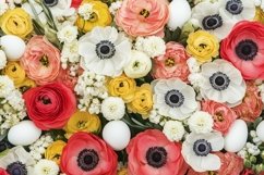 Flowers Background, Easter Background PNG, Spring Background Product Image 1