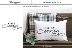 Cozy Season Svg, Farmhouse Christmas Sign svg Product Image 1