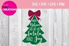 Christmas SVG|Christmas Blurbs - Tree|SVG DXF PNG EPS Product Image 1