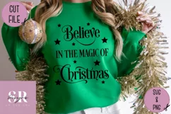 Believe in the magic of christmas bauble| vinyl cutting | Product Image 5