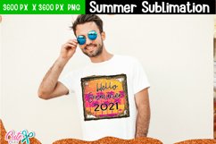 Hello Summer 2021- summer sublimation quote Product Image 2