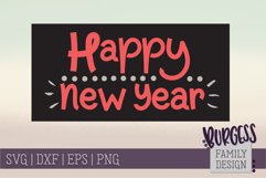 Happy New Year | SVG DXF EPS PNG Product Image 1