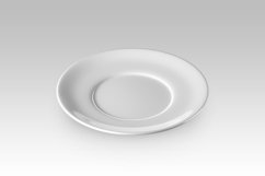 White plate, mock-up. Product Image 3