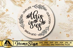 This Is Us SVG Farmhouse Sign SVG Home Sign SVG Cut File Product Image 2