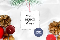 Christmas Prague Ornament PSD Mockup, Sublimation Mockup PNG Product Image 2