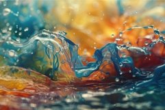 Abstract colorful liquid splash art Product Image 1