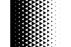 Halftone Triangular Pattern Vector. Abstract Monochrome Product Image 1