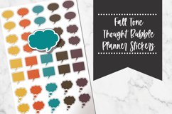 Fall Tone Thought Bubble Planner Stickers Product Image 1