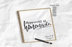 Happiness Is Homemade Svg, Farmhouse Sign Svg, Kitchen Sign Product Image 1