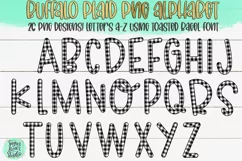 Buffalo Plaid PNG Alphabet | 26 PNGs For Sublimation Product Image 1
