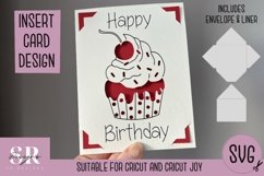 Birthday card insert design| Paper cutting | Cricut Joy svg Product Image 1