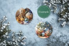 Christmas Car Coasters Mock Up, Coaster Mock Up Design Product Image 2