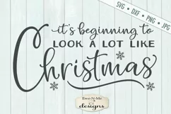 Beginning to Look a lot Like Christmas - SVG DXF File Product Image 2