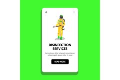 Disinfection Services Worker Disinfecting Vector Product Image 1