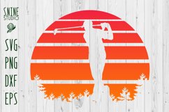 Grandpa Father Dad Golf Vintage Retro Sunset Bundle Product Image 1
