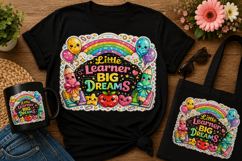 Little Learner Big Dreams PNG | Back to School Sublimation D Product Image 1