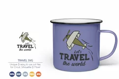 Adventure SVG | Travel SVG | Lets Travel the world Product Image 1