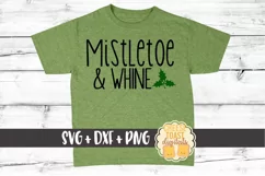 Mistletoe and Whine SVG PNG DXF Cutting Files Product Image 1