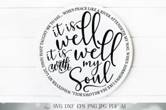 It is Well With My Soul - Christian Hymn SVG DXF Cut File Product Image 3