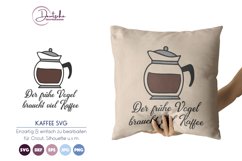 Der frühe Vogel SVG| Kaffeekanne SVG Product Image 1