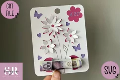 3D Floral Money card | Paper cutting | Money card SVG Product Image 5