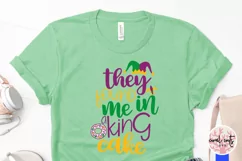 They found me in a king cake - Mardi Gras SVG EPS DXF PNG Product Image 3