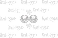 Geometric Leaves Hoop Laser Engraved Earring Download Product Image 4