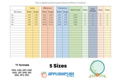 Floral Pattern Machine Embroidery Applique Design - Flowers Product Image 2