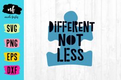 Different Not Less SVG Cut File Product Image 1