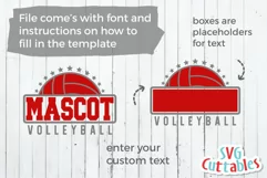 Volleyball SVG | Volleyball Template 003 | Shirt Design Product Image 6