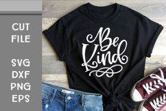 Be Kind, Hand Lettered, Cut File Product Image 1
