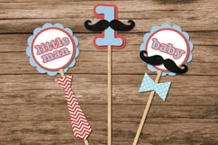 Mustache Bash Party Decor SVG Design Files Product Image 1