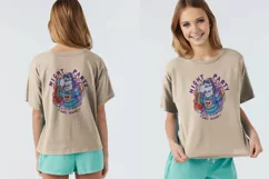 girls and women oversize shirt PSD Mockup back and front Product Image 6