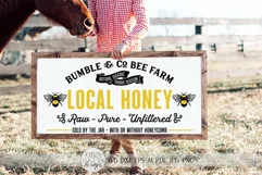 Local Honey Bee Farm SVG | Farmhouse Spring Sign SVG & more Product Image 5