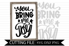 You Bring me Joy Christmas - Hand lettered SVG Product Image 1
