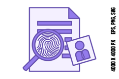 Colored Investigate Icon Product Image 1