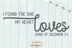 The One My Heart Loves - Wedding - Valentine - SVG Product Image 2