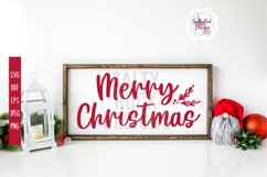 Merry Christmas SVG, Christmas SVG, Christmas Sign SVG Product Image 3