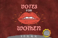 Votes for Women Hand Lettering SVG Product Image 3