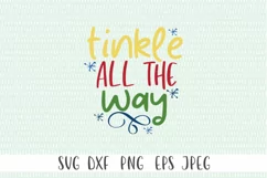 Christmas Toilet Paper Gag Gift SVG - Tinkle All The Way Product Image 2