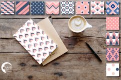 Sophistication patterns, Pink Geometric papers AMB-1079 Product Image 3