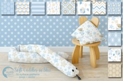 Soft Cuddles in Blue patterns, Nursery papers AMB-1451