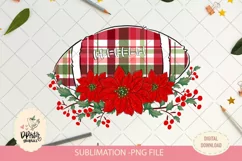 Football christmas plaid sublimation png Product Image 2