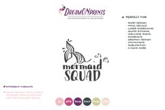 Mermaid Squad SVG | Mermaid SVG Cut File Product Image 2